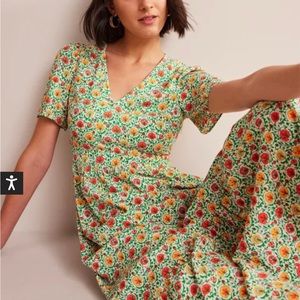 Boden, 16/18, V-neck Tiered Maxi Dress
